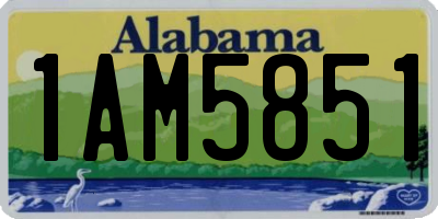 AL license plate 1AM5851