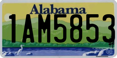 AL license plate 1AM5853