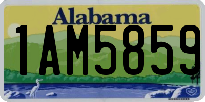 AL license plate 1AM5859