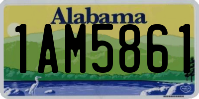 AL license plate 1AM5861