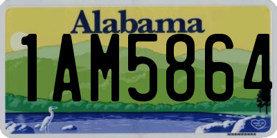 AL license plate 1AM5864