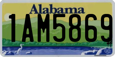 AL license plate 1AM5869