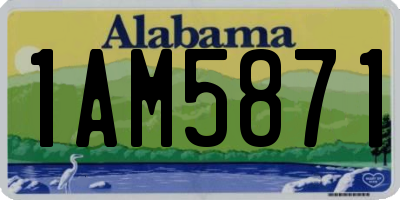 AL license plate 1AM5871