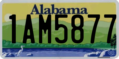 AL license plate 1AM5877