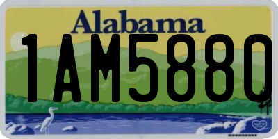 AL license plate 1AM5880
