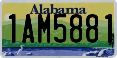 AL license plate 1AM5881
