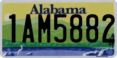 AL license plate 1AM5882
