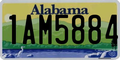 AL license plate 1AM5884