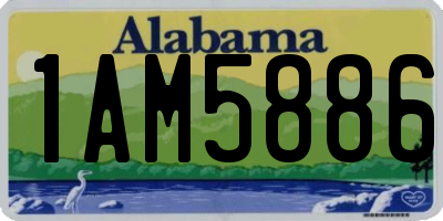 AL license plate 1AM5886