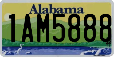 AL license plate 1AM5888