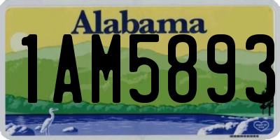 AL license plate 1AM5893