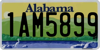 AL license plate 1AM5899