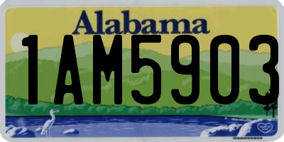 AL license plate 1AM5903