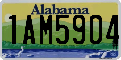 AL license plate 1AM5904