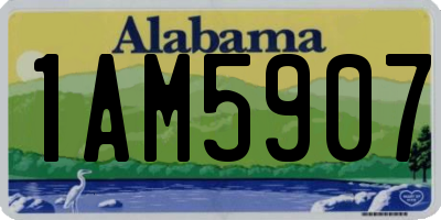 AL license plate 1AM5907