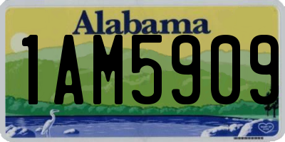 AL license plate 1AM5909