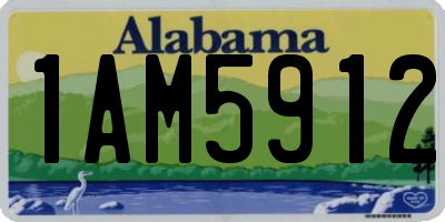 AL license plate 1AM5912