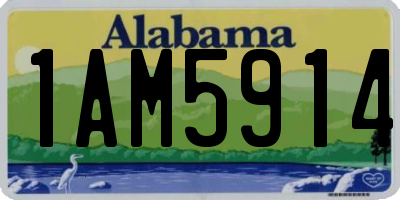 AL license plate 1AM5914
