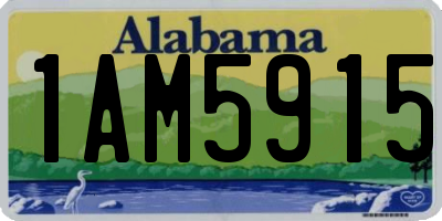 AL license plate 1AM5915