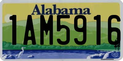 AL license plate 1AM5916