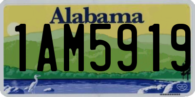 AL license plate 1AM5919