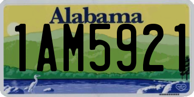 AL license plate 1AM5921
