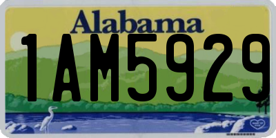 AL license plate 1AM5929