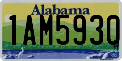 AL license plate 1AM5930