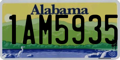 AL license plate 1AM5935