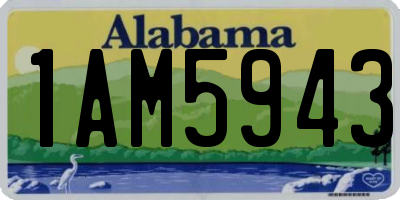 AL license plate 1AM5943