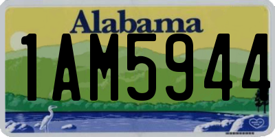 AL license plate 1AM5944