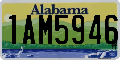 AL license plate 1AM5946