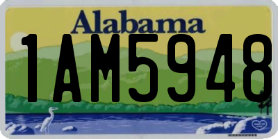 AL license plate 1AM5948