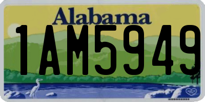 AL license plate 1AM5949