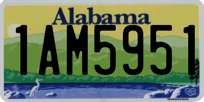 AL license plate 1AM5951