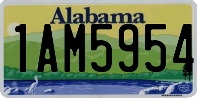 AL license plate 1AM5954