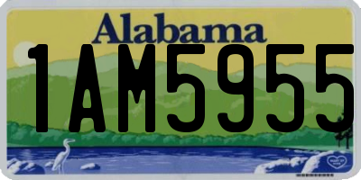 AL license plate 1AM5955