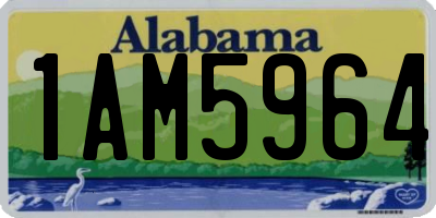 AL license plate 1AM5964