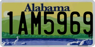AL license plate 1AM5969