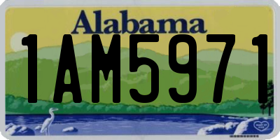 AL license plate 1AM5971