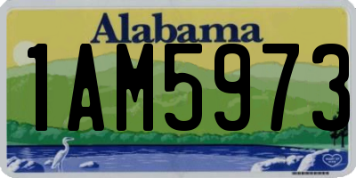 AL license plate 1AM5973