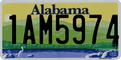 AL license plate 1AM5974