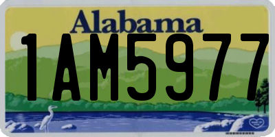 AL license plate 1AM5977