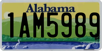 AL license plate 1AM5989