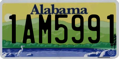 AL license plate 1AM5991