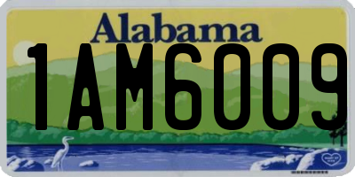 AL license plate 1AM6009