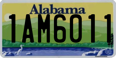 AL license plate 1AM6011