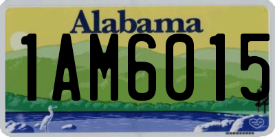 AL license plate 1AM6015