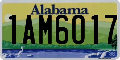 AL license plate 1AM6017