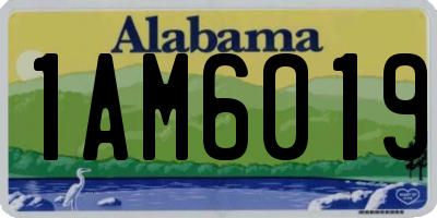 AL license plate 1AM6019